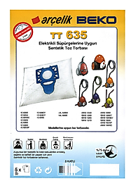 Arçelik Süpürge Toz Torbası S 6350 6355 6360 6380 Y Yp (20 ADET)