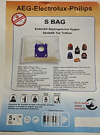 Arnica Et14260 /Et14280 /ET14000 Lotus Süpürge Toz Torbası 5 Adet