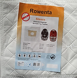 Rowenta RO-4723 Silence Force Elektrikli Süpürge TOZ TORBASI BEZ 5 ADET