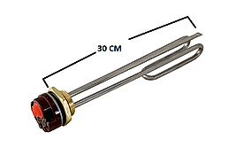 Termostatlı Güneş Enerjisi ve Çay Kazanı Rezistansı Kıvrık 1-1/4 Inç 30 cm 2000 Watt