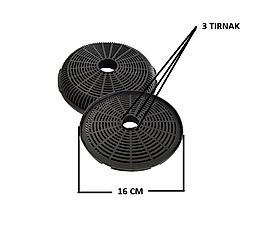 KUMTEL DA6-830 YENİ TİP 3 TIRNAK DAVLUMBAZ KARBON FİLTRE