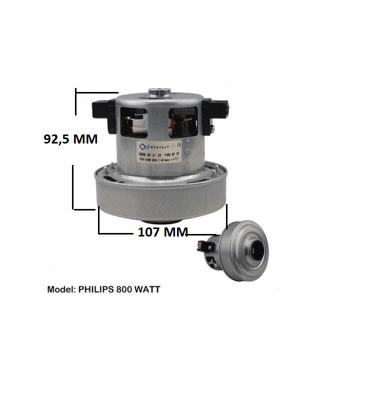 Philips PowerPro City FC9331/07 Elektrikli Süpürge Motoru 800 w